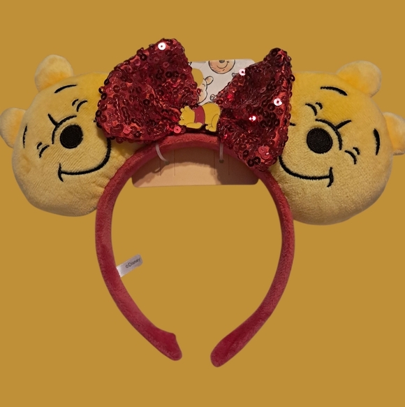 Primark Disney's Winnie The Pooh Sequin Plush Ears, Headband - Picture 1 of 3